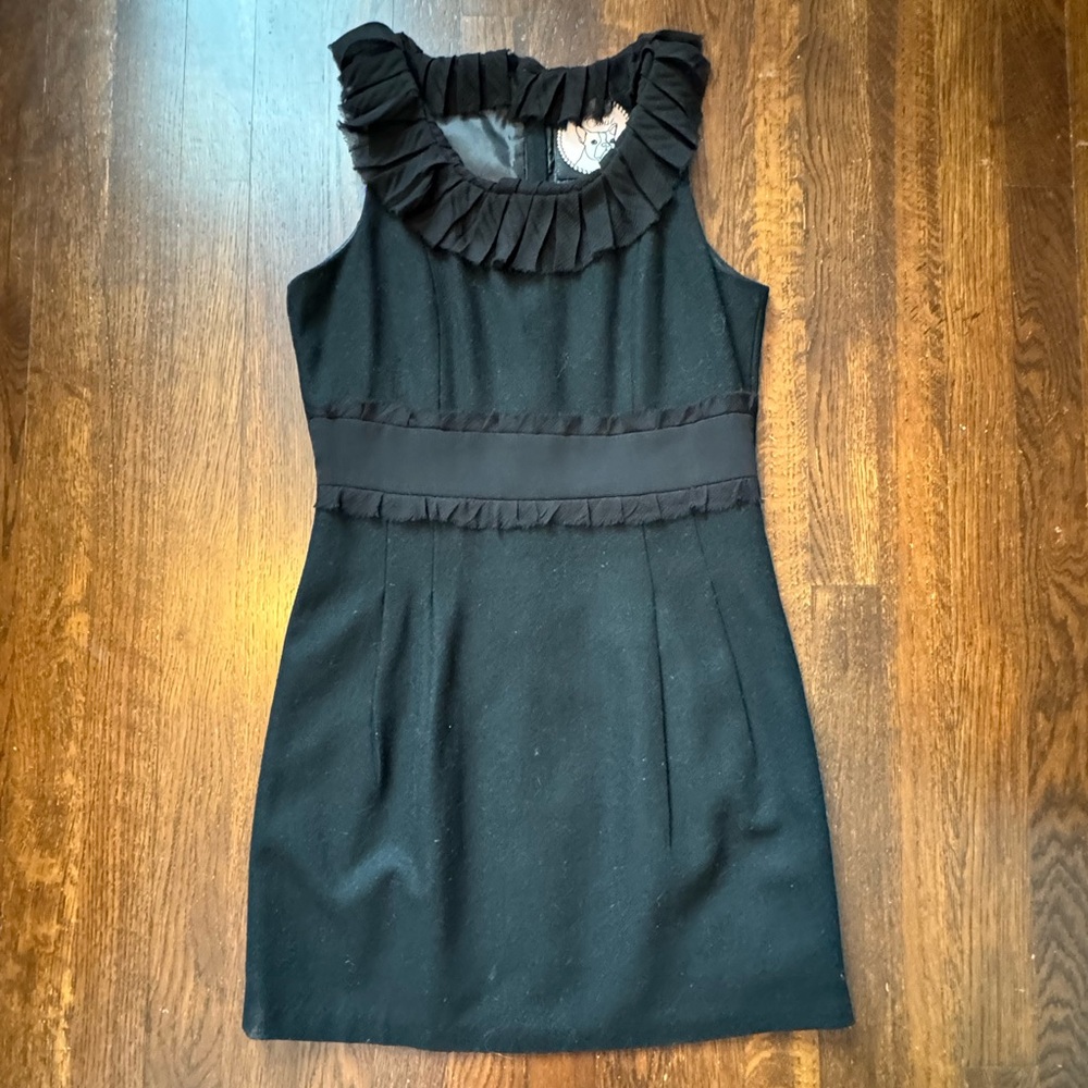 Forever 21 Black Dress with Chiffon Detail Size Small